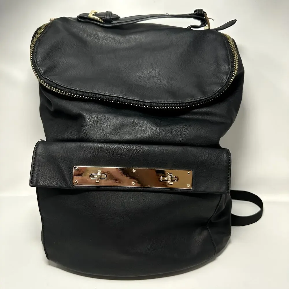 Torrid Gold Hardware Faux Leather Backpack Plus Size OS Mob Wife Y2K Grunge